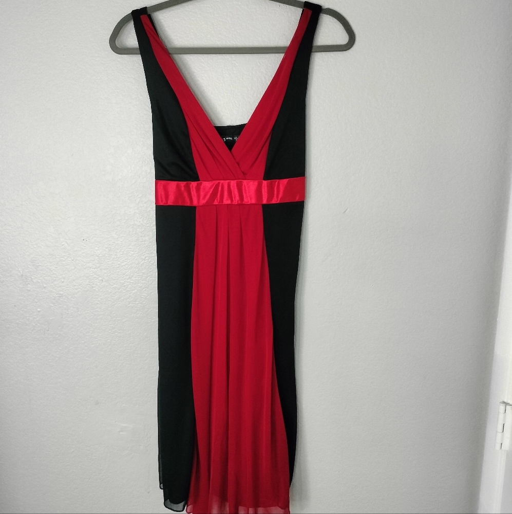 Ruby Rox Red and Black Y2K Party Homecoming Prom Cocktail Dress - Size Medium